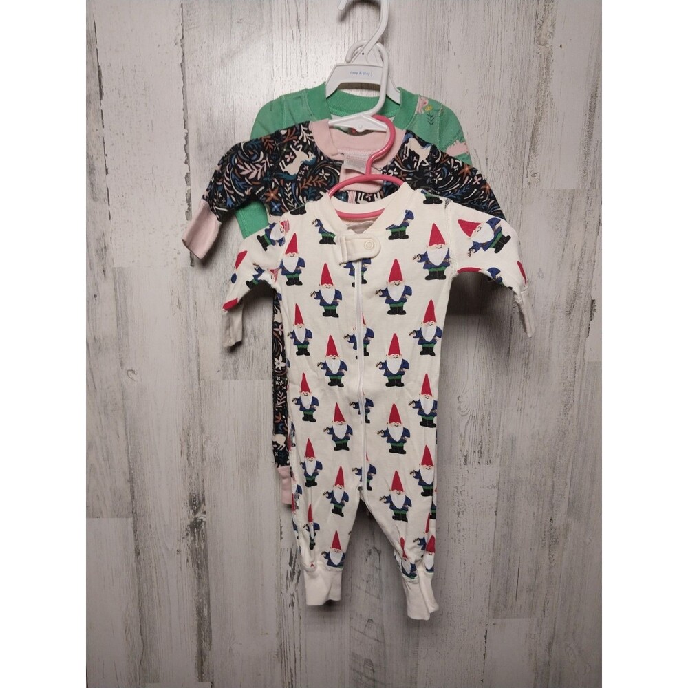 Hanna Andersson 0-3 Months Pajama Lot Of 3